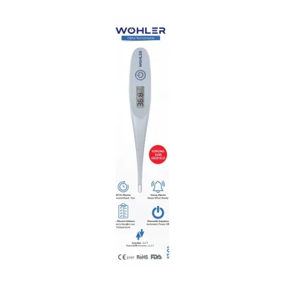 Waterproof digital thermometer for animal health.