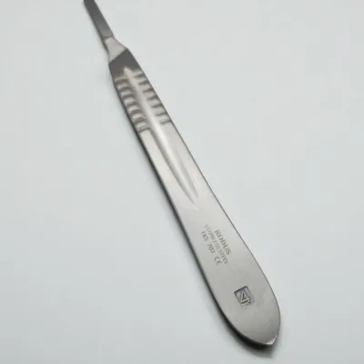 Scalpel handle No. 4 Eco, large and small livestock surgical tool.