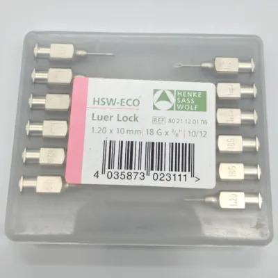Eco Syringe Needle 1.2 x 10 mm (12 Pieces)