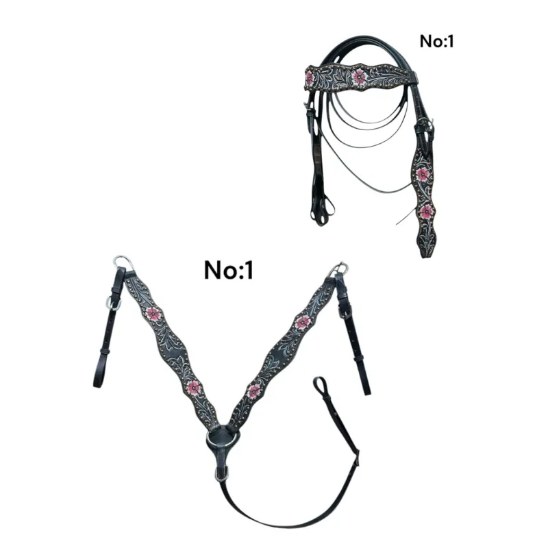 Dəri Baş Geyimləri, Yüyən və Döş Nişanı Dəsti (Qərb)