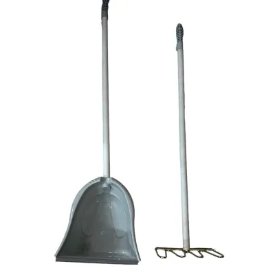 Durable imported manure dustpan used in farm cleaning.