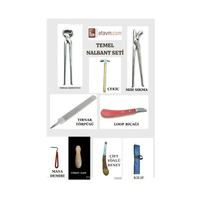 An economical set that meets all the basic needs of farrier work.