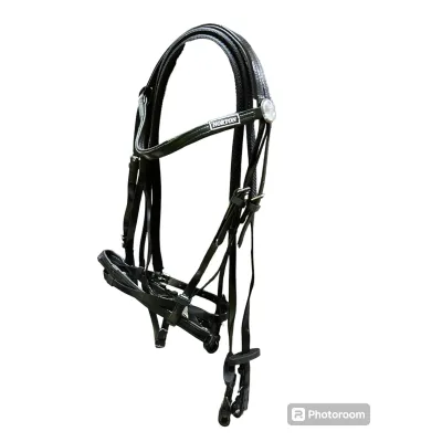 Durable PVC horse bridle set protective equipment.