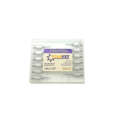 Reusable Animal Injection Needles 10x13 12-pack