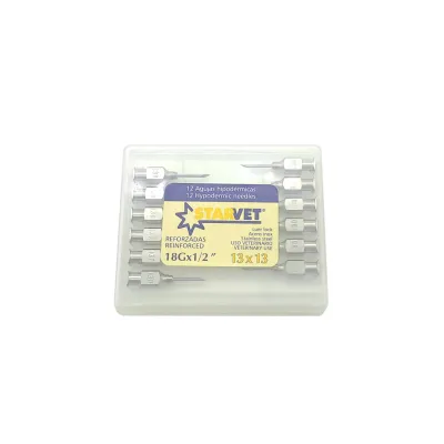  Çok Kullanımlık Hayvan Enjeksiyon İğnesi 13x13 12li