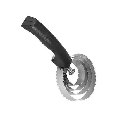 A professional hair removal device that collects shedding horse hair.