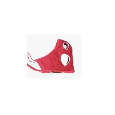 A thin, textured eye mask that protects the horse's eye area from flies and environmental dust without obstructing vision.