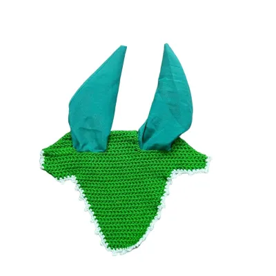Comfortable ear covers that protect horses' ears from flies and dust.