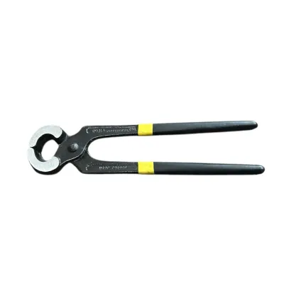 Nail puller pliers are used to easily remove nails in farriery work.