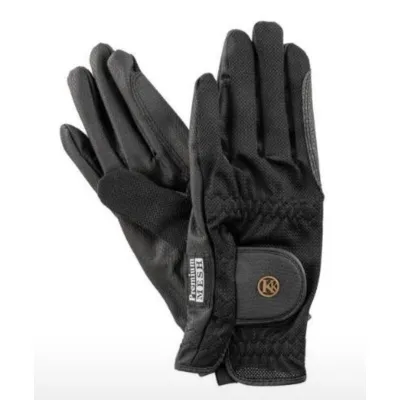 Riding gloves with a non-slip surface that make it easier for riders to control the horse.