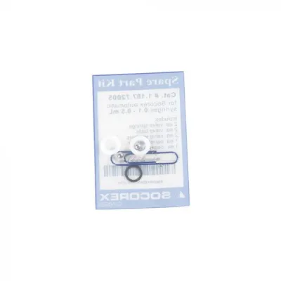 Spare parts kit for veterinary equipment.