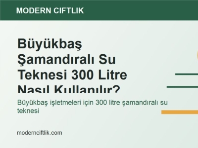 Büyükbaş Şamandıralı Su Teknesi 300 Litre Nasıl Kullanılır?
