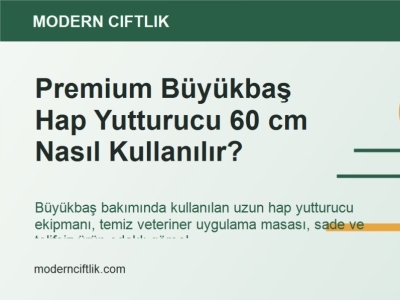 Premium Büyükbaş Hap Yutturucu 60 cm Nasıl Kullanılır?