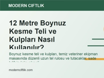 12 Metre Boynuz Kesme Teli ve Kulpları Nasıl Kullanılır?