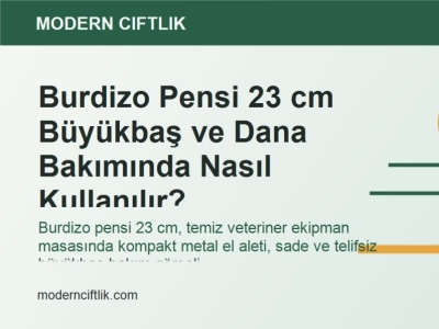 Burdizo Pensi 23 cm Büyükbaş ve Dana Bakımında Nasıl Kullanılır?