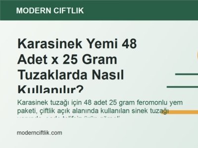 Karasinek Yemi 48 Adet x 25 Gram Tuzaklarda Nasıl Kullanılır?