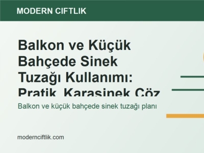 Balkon ve Küçük Bahçede Sinek Tuzağı Kullanımı: Pratik Karasinek Çözümleri