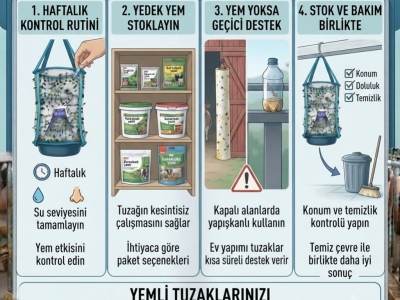 Sinek Tuzağı Yemi Biterse Ne Yapılır? Karasinek Kontrolünde Stok Planı