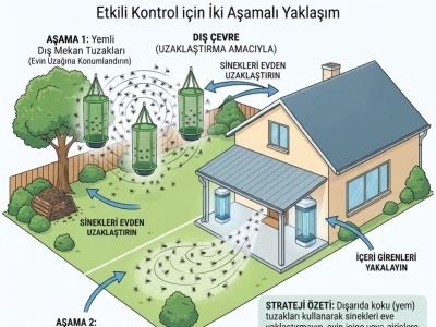Yazlık Karasinek Yoğunluğunda Sinek Tuzakları Birlikte Nasıl Kullanılır?