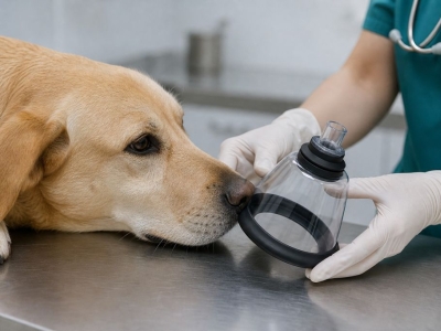 Köpek Anestezi Maskesi 130 mm Klinikte Nasıl Konumlandırılır?