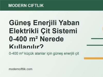 Güneş Enerjili Yaban Elektrikli Çit Sistemi 0-400 m² Nerede Kullanılır?