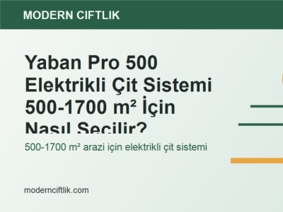 Yaban Pro 500 Elektrikli Çit Sistemi 500-1700 m² İçin Nasıl Seçilir?