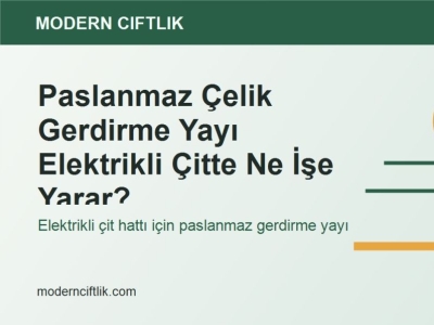 Paslanmaz Çelik Gerdirme Yayı Elektrikli Çitte Ne İşe Yarar?