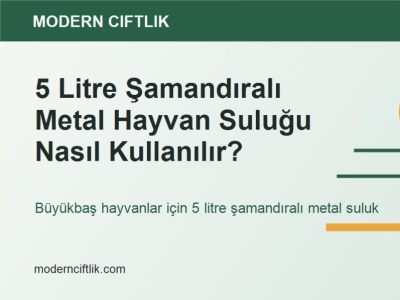 5 Litre Şamandıralı Metal Hayvan Suluğu Nasıl Kullanılır?