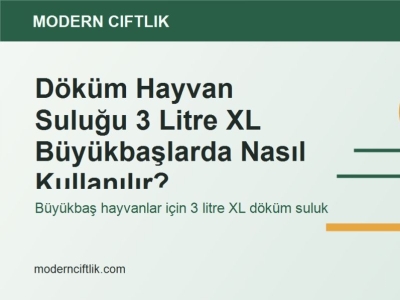 Döküm Hayvan Suluğu 3 Litre XL Büyükbaşlarda Nasıl Kullanılır?
