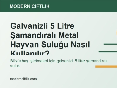 Galvanizli 5 Litre Şamandıralı Metal Hayvan Suluğu Nasıl Kullanılır?