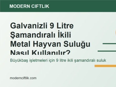 Galvanizli 9 Litre Şamandıralı İkili Metal Hayvan Suluğu Nasıl Kullanılır?